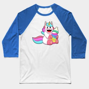 Unicorn with Baby bottle Baseball T-Shirt